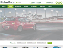 Tablet Screenshot of midlandmotorcars.com